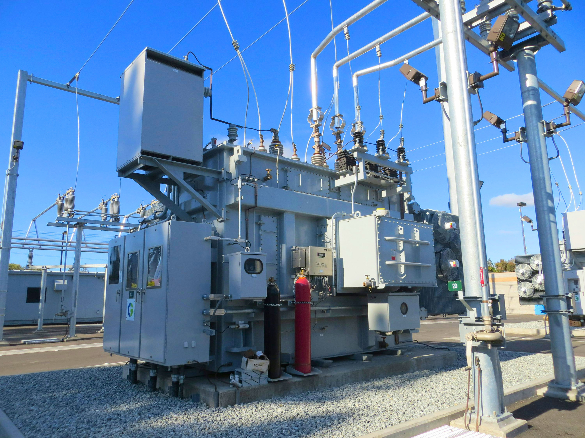 HV power transformer bay