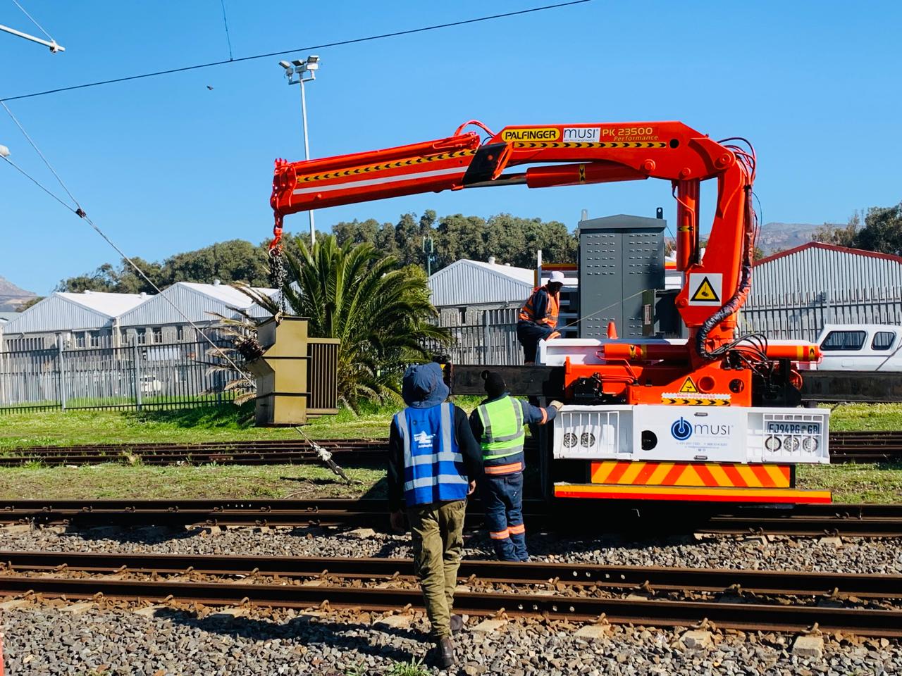On-track crane positioning
