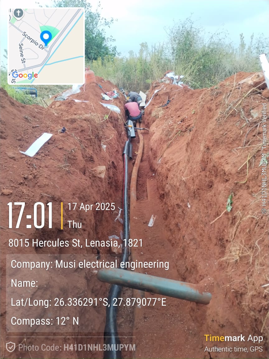 Deep-trench cable jointing