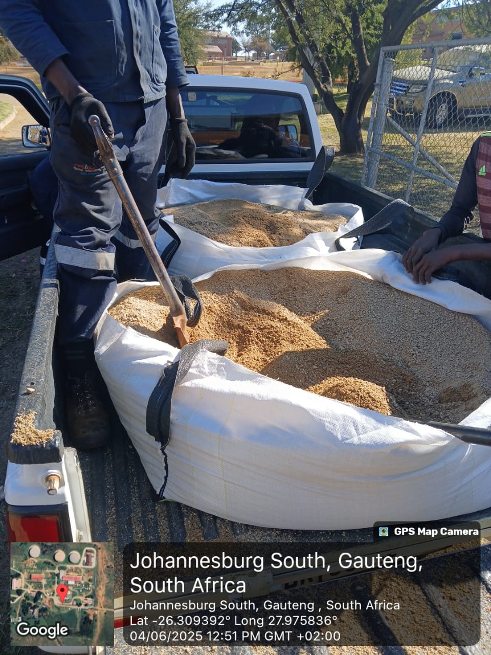 Bedding sand supply run