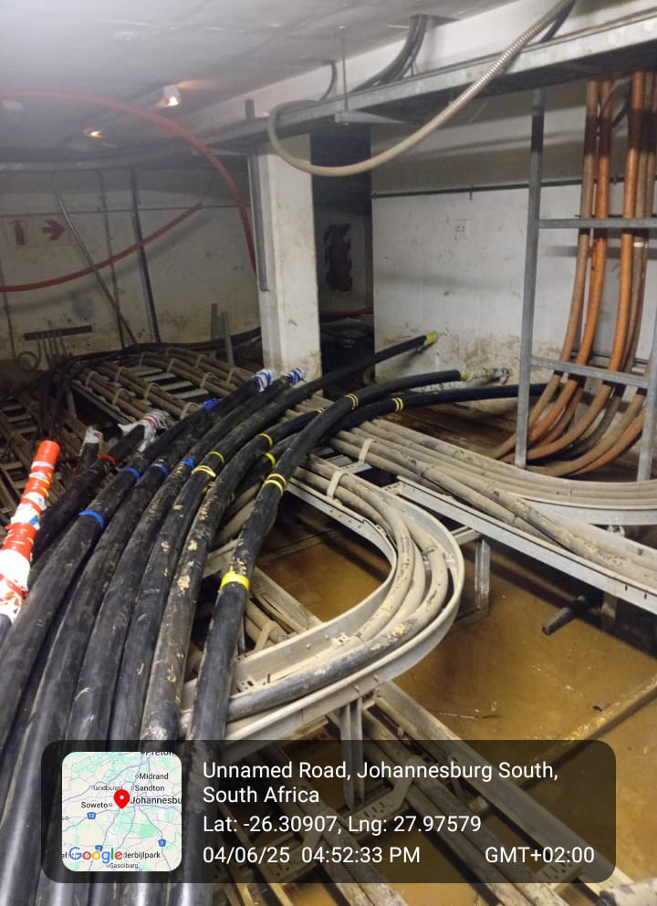 Basement cable-basket management